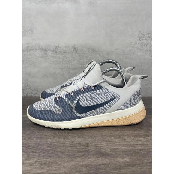 Nike CK Racer Womens 7.5 Running Shoe Athletic Trainer Grey Blue 916792-400 - Picture 1 of 12
